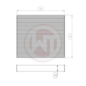 Racing radiator core