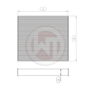 Radiator core 264x240x96