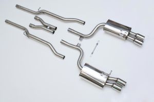 Non-Resonated / Quad 76.2mm Tailpipes
