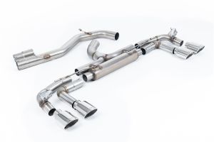 Race System - 80mm Non-Resonated Cat Back with Polished Ovals (Loudest)