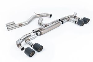 Race System - 80mm Non-Resonated Cat Back with JET-115 Carbon Tips (Loudest)