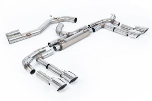 Race System - 80mm Non-Resonated Cat Back with Polished Ovals (Loudest)