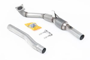  Cast Downpipe with 200 Cell Race High Flow Cat. For use with the 2.75 and requires a Stage 2 ECU remap.