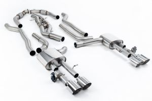  Non-Resonated Cat Back Back System (Twin 80mm) with GT-115 Polished Trims (Does Not Require Cutting of the OE System) - Louder