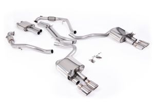  Cat Back Resonated with Quad Polished Oval Trims