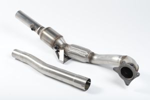  Cast Downpipe with 200 Cell HJS High Flow Cat. For use with the 2.75 and requires a Stage 2 ECU remap.