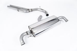  Racing Cat-back: Non-resonated (louder). No ECU tuning required‚ uses OE Tips and includes Active Exhaust Valve (works with Sport button to release extra sound when required)