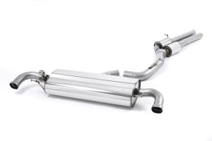  Racing Cat-back: Resonated (quieter). No ECU tuning required‚ uses OE Tips and includes Active Exhaust Valve (works with Sport button to release extra sound when required)