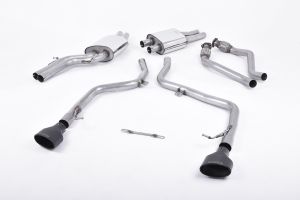 Race Version (not recommended for road use). Dual Cerakote Black Oval Tips