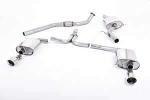 Dual-outlet. Requires A4 3.2 S line dual-outlet rear valance - ECE Approved