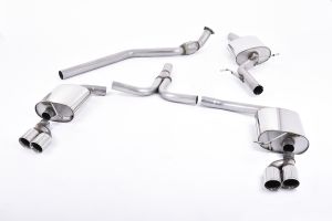 Quad-outlet. Requires S4 3.0T lower spoiler and detailing strip - ECE Approved