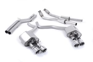  Non-resonated (louder) with Polished tips. Some 2016 and later models have an updated valve location on one rear silencer meaning the wiring loom needs extending to accommodate.