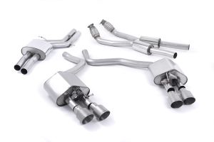  Resonated (quieter) with Titanium tips. Some 2016 and later models have an updated valve location on one rear silencer meaning the wiring loom needs extending to accommodate.
