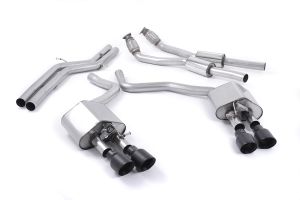  Non-resonated (louder) with Cerakote Black tips. Some 2016 and later models have an updated valve location on one rear silencer meaning the wiring loom needs extending to accommodate.