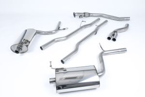 Non-resonated (louder) with 100mm GT100 Tailpipes. Manual models only