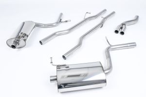 Non-resonated (louder) with 100mm GT100 Tailpipes. Tiptronic models only