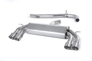 Non-Valved Race System. Non-resonated (louder). Quad Round Titanium Tips