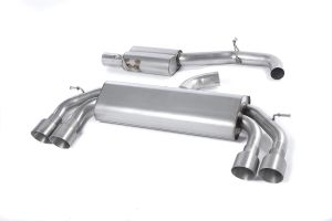 Non-Valved Race System. Resonated (quieter). Quad Round Titanium Tips
