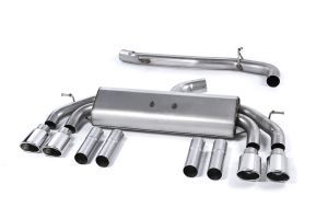 Non-Valved Race System. Non-resonated (louder). Quad Oval Polished Tips