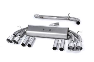 Non-Valved Race System. Non-resonated (louder). Quad Round Polished Tips