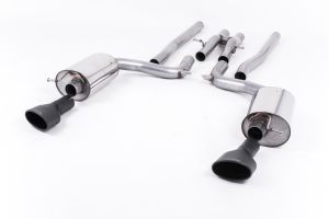 Non Resonated (Louder) Ceramic-coated Black Satin Dual-Oval Trims
