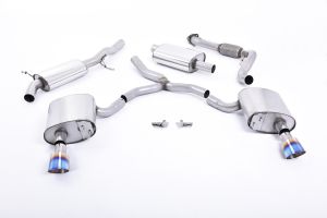 Resonated (quieter) with Dual GT-100 Burnt Titanium Trims - EC Approved