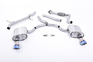 Non Resonated (Louder) with Dual GT-100 Burnt Titanium Trims