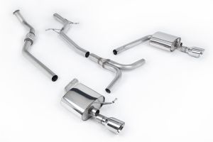 Non-Resonated Dual-outlet. Requires A4 3.2 S line dual-outlet rear valance