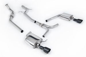 Non-Resonated Dual-outlet. Cerakote Black Tip. Requires A4 3.2 S line dual outlet valance
