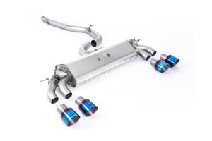 GPF Back - Non-resonated (louder). Quad Round Burnt Titanium Tips