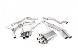 Cat Back Part Resonated - Road+ - with Titanium Oval Trims
