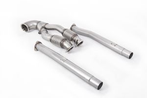 V2 Downpipe with Decat - Fits both OE and Milltek Sport Cat Back Systems - NOTE to Customers - Due to Design of Turbo Waste Gate fitting a decat can cause metallic rattle to be heard more than the OE Cat Downpipe