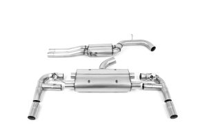 80mm Resonated Cat Back with Titanium Trims - EC Approved