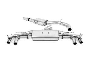 80mm Resonated Cat Back with Polished Ovals - ECE Approved System