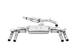 80mm Resonated Cat Back with Carbon Trims - ECE Approved System