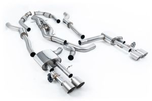  Resonated Cat Back System (Twin 80mm) with GT-115 Titanium Trims (Does Not Require Cutting of the OE System) - EC Approval Awaiting Testing