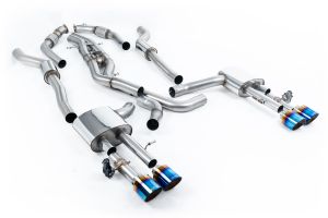  Resonated Cat Back System (Twin 80mm) with GT-115 Burnt Titanium Trims (Does Not Require Cutting of the OE System) - EC Approval Awaiting Testing