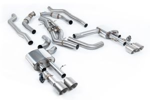  Non-Resonated (Louder) Cat Back System (Twin 80mm) with GT-115 Titanium Trims (Does Not Require Cutting of the OE System)