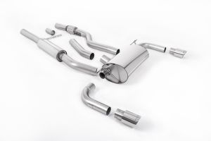  435i-style dual-outlet. Resonated (quieter). Polished Tips. Requires 435i M Sport rear valance from your BMW dealer