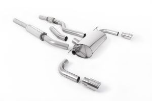  435i-style dual-outlet. Resonated (quieter). Polished Tips. Requires 435i M Sport rear valance from your BMW dealer