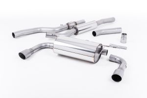  435i-style dual-outlet. Resonated (quieter). Titanium Tips. Requires 435i M Sport rear valance from your BMW dealer