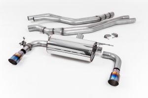  Cat Back Non-Resonated Race with Burnt Titanium GT-90 Trims