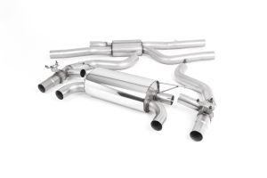  GPF/OPF Back System with Quad GT-90 Burnt Titanium Trims - Race (Louder) (OE Requires Cutting)