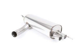  Rear Silencer with GT-80 Polished Trims (OE Twin Left Valance) - EC Approved