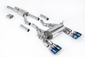 Equal Length (Loudest) Burnt Titanium Tips - OE System requires cutting