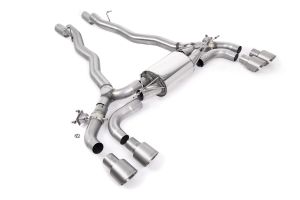 Centre Resonator Back System with Brushed Titanium GT-100 Trims (Does not fit vehicles with front silencer number 18 30 8 092 607)