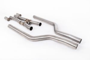  Active Centre H Pipe and Front Silencer Bypass - Fits to the OE Downpipes and OE Front Silencer Back System. - For Vehicles with Slip Joint Connection to OE Downpipes (Does not fit vehicles with front silencer number 18 30 8 092 607)