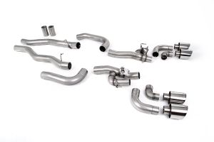  OPF/GPF Back System with valved Rear Silencer Bypass & GT-115 Polished Trims (OE requires cutting)