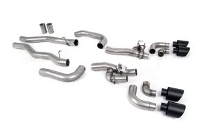  OPF/GPF Back System with valved Rear Silencer Bypass & GT-115 Cerakote Black Trims (OE requires cutting)