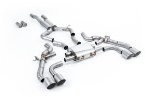  Axle Back System - GT-115 Titanium Trims (Needs x 2 F5168 adaptors if being fit to existing secondary catalysts bypass)